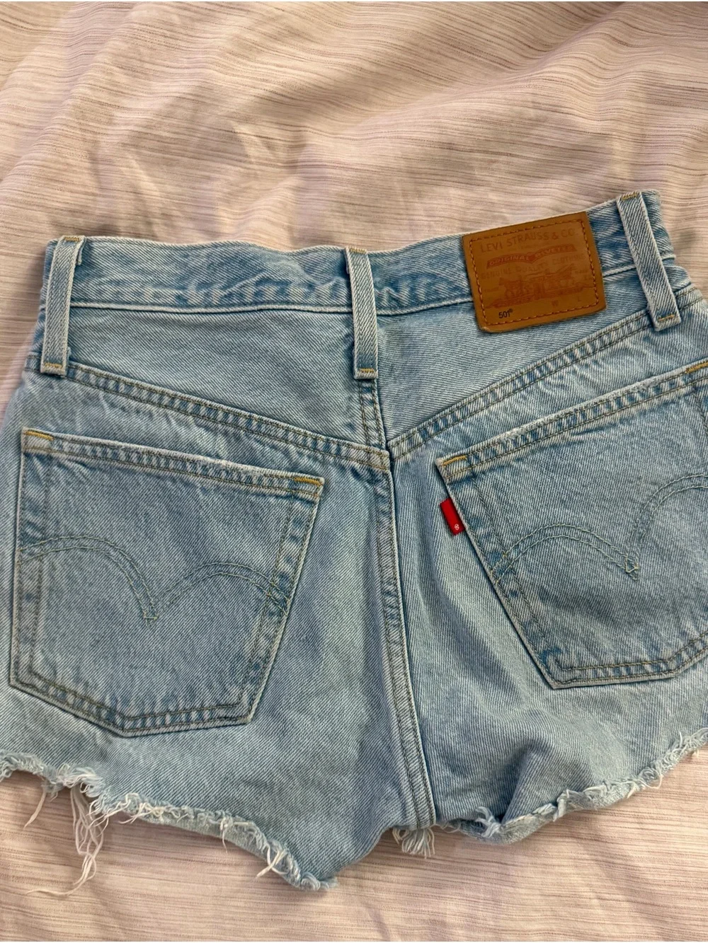 Levi's Light Blue Denim Cutoff Shorts